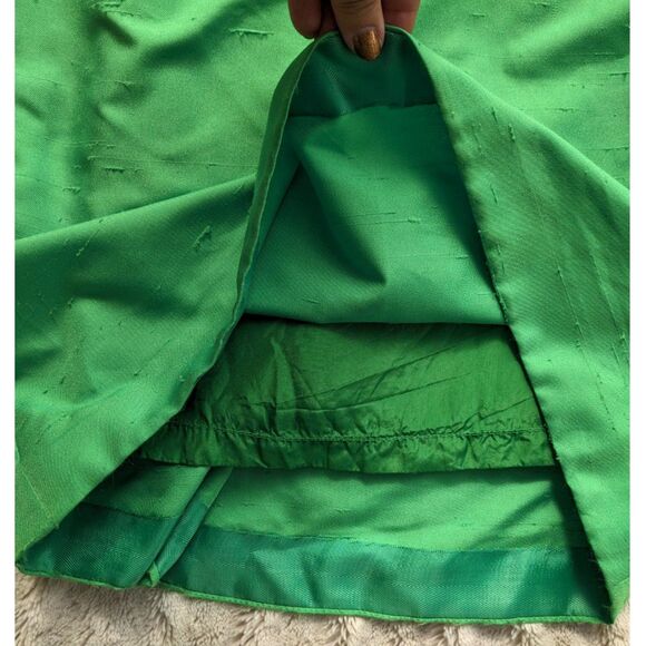 Vintage 70s QIANA Shantung Dagger Collar Button Front Midi Shirt Dress, Sz. 6/8 - Picture 13 of 13